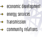 economic development, energy services, community relations